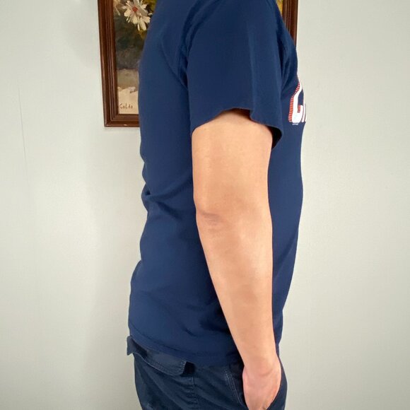 Houston Astros World Series Champions T-Shirt Top Men's Medium Blue Logo 2017 - Picture 2 of 8